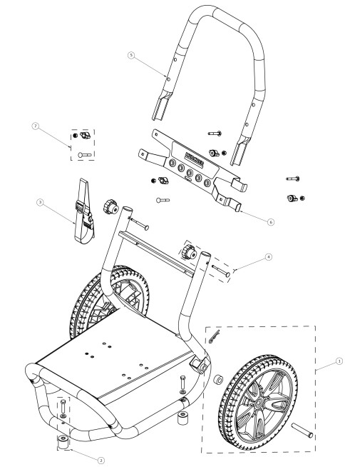 KARCHER G 3000 XK power washer repair parts manual